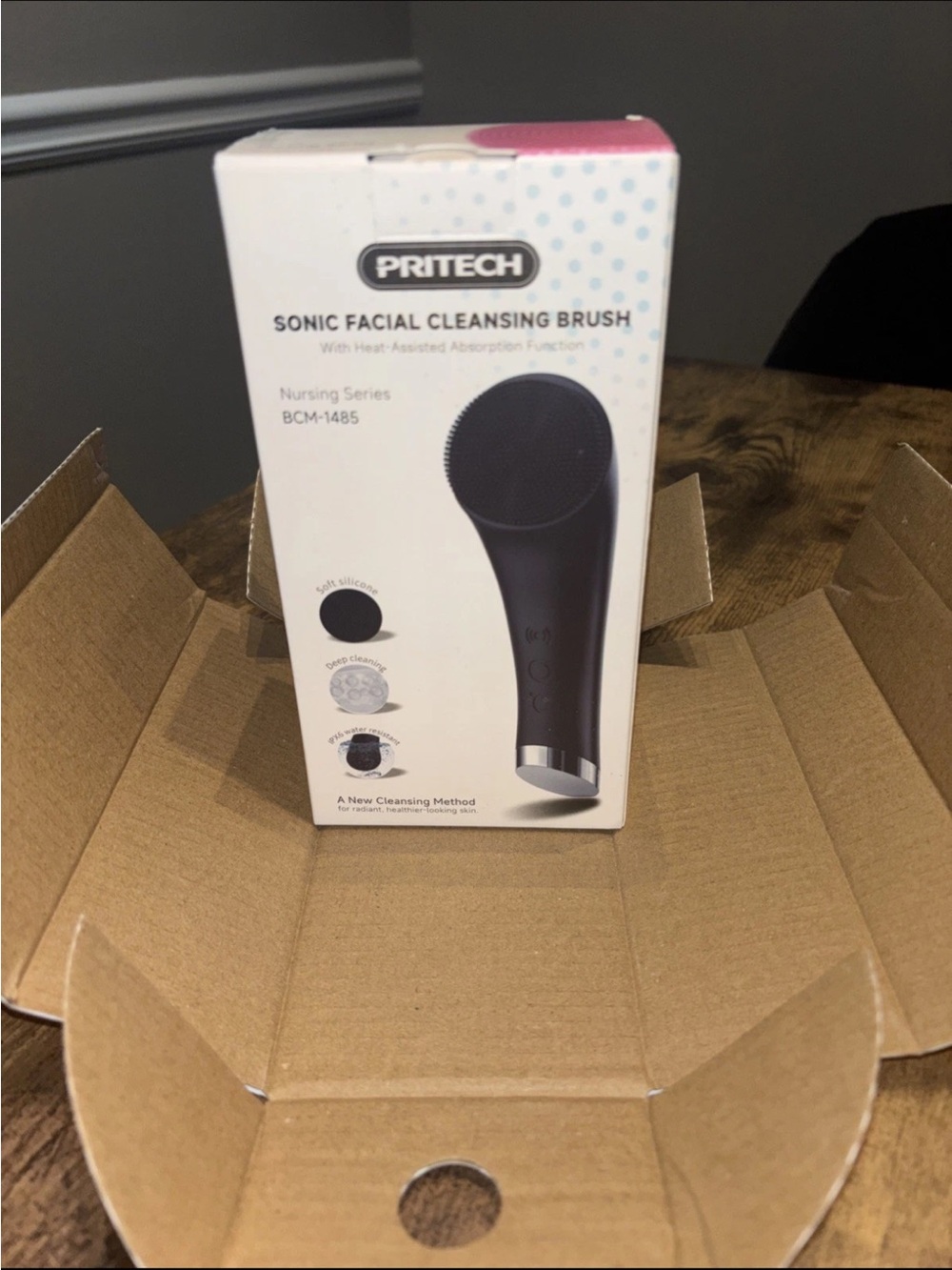 Sonic Facial Cleansing Brush - Black